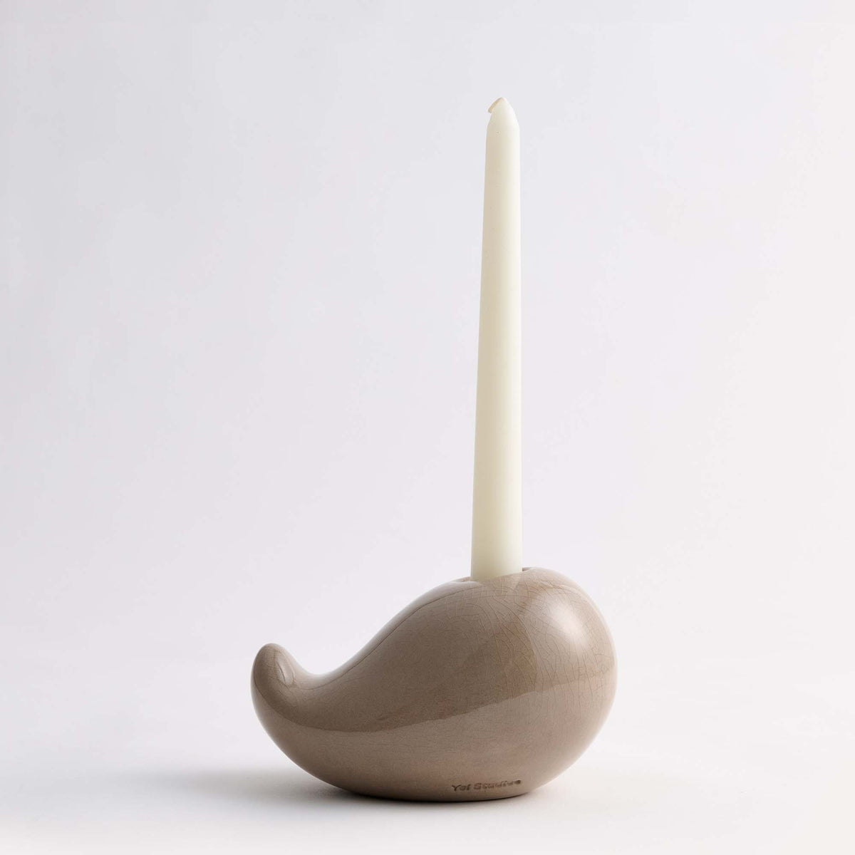 Ceramic Candle Holder & Modern Sculptural Taper Candlestick