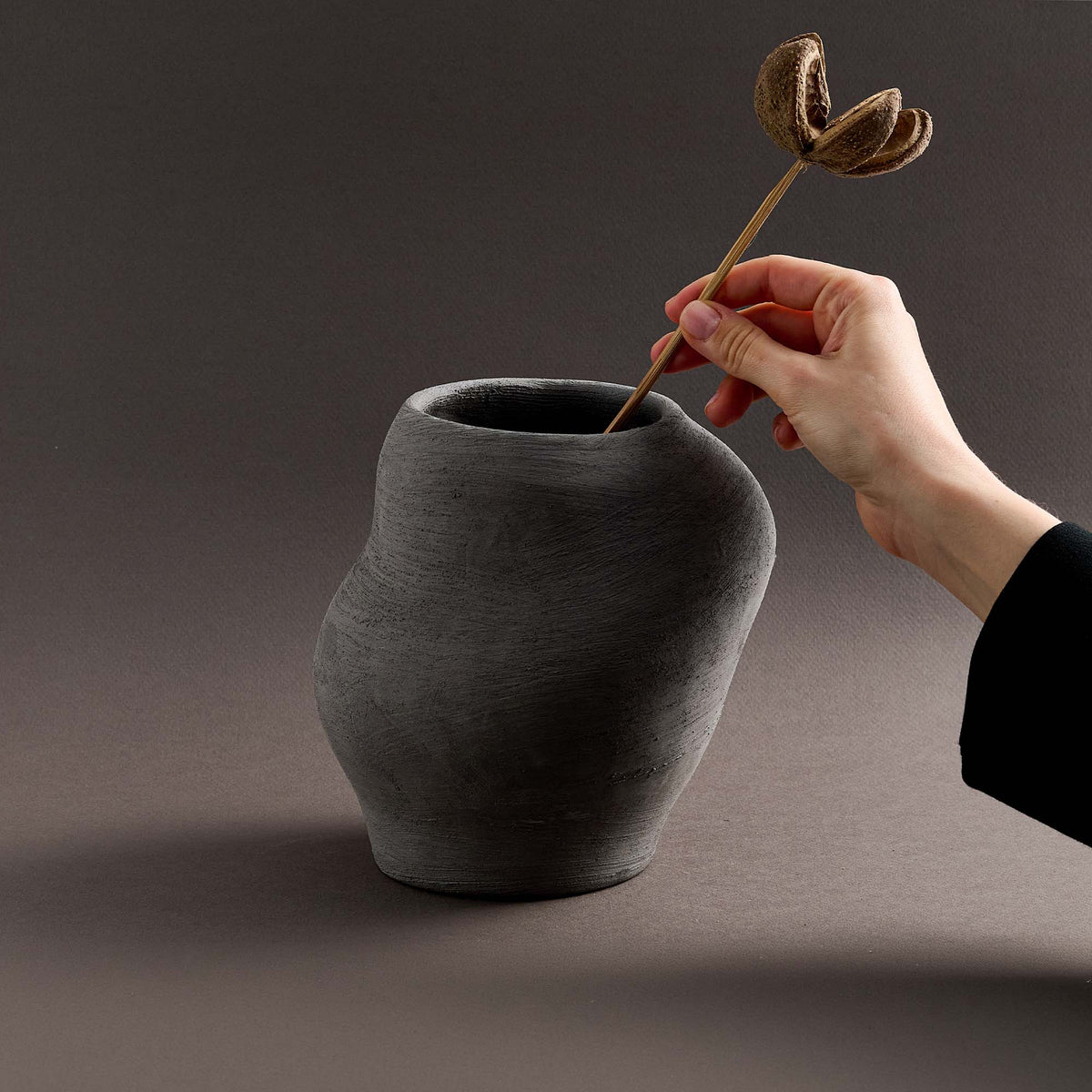 Limited Edition Sculptural Stoneware Vase