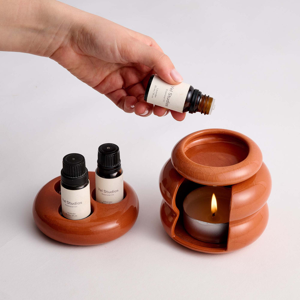 Essential Oils for Stress Relief & the Bee Oil Burner