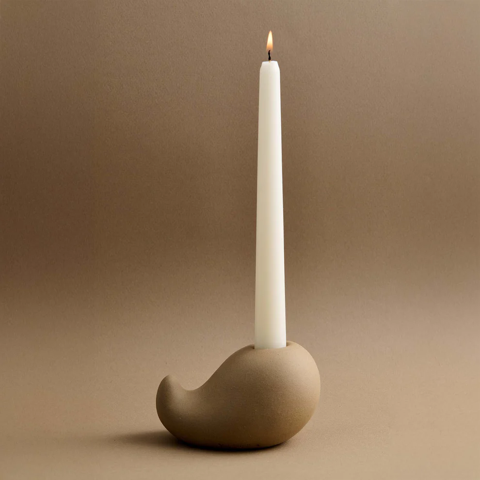 Mink Ceramic Candle Holder, Incense Burner & Essential Oil Warmer Set