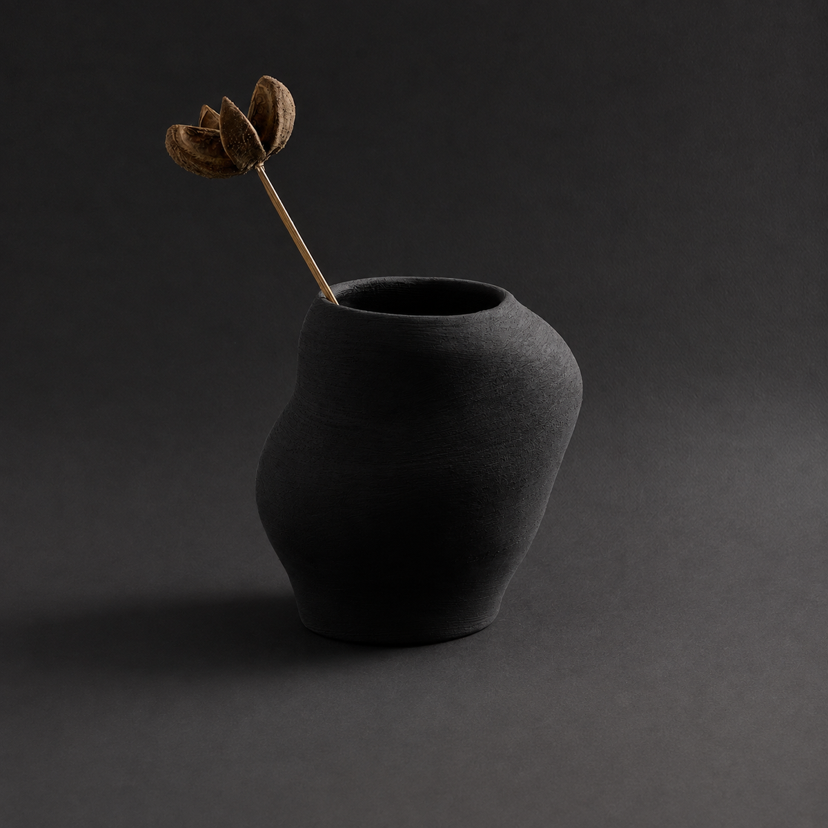 Limited Edition Sculptural Stoneware Vase