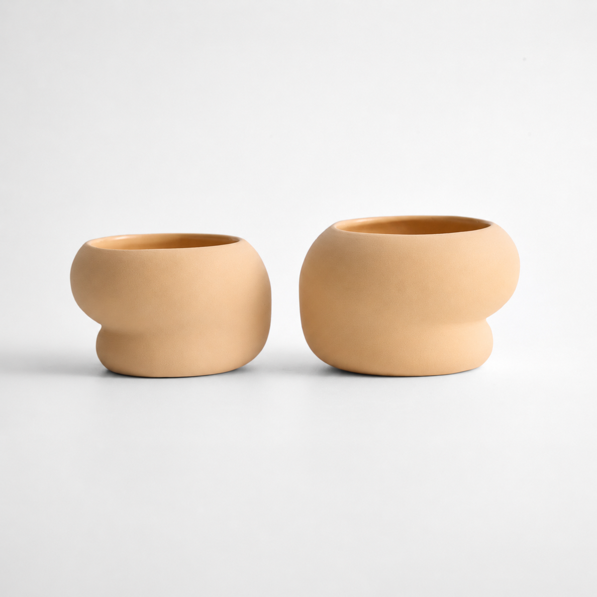 Handmade Stoneware Coffee Mug Set of 2