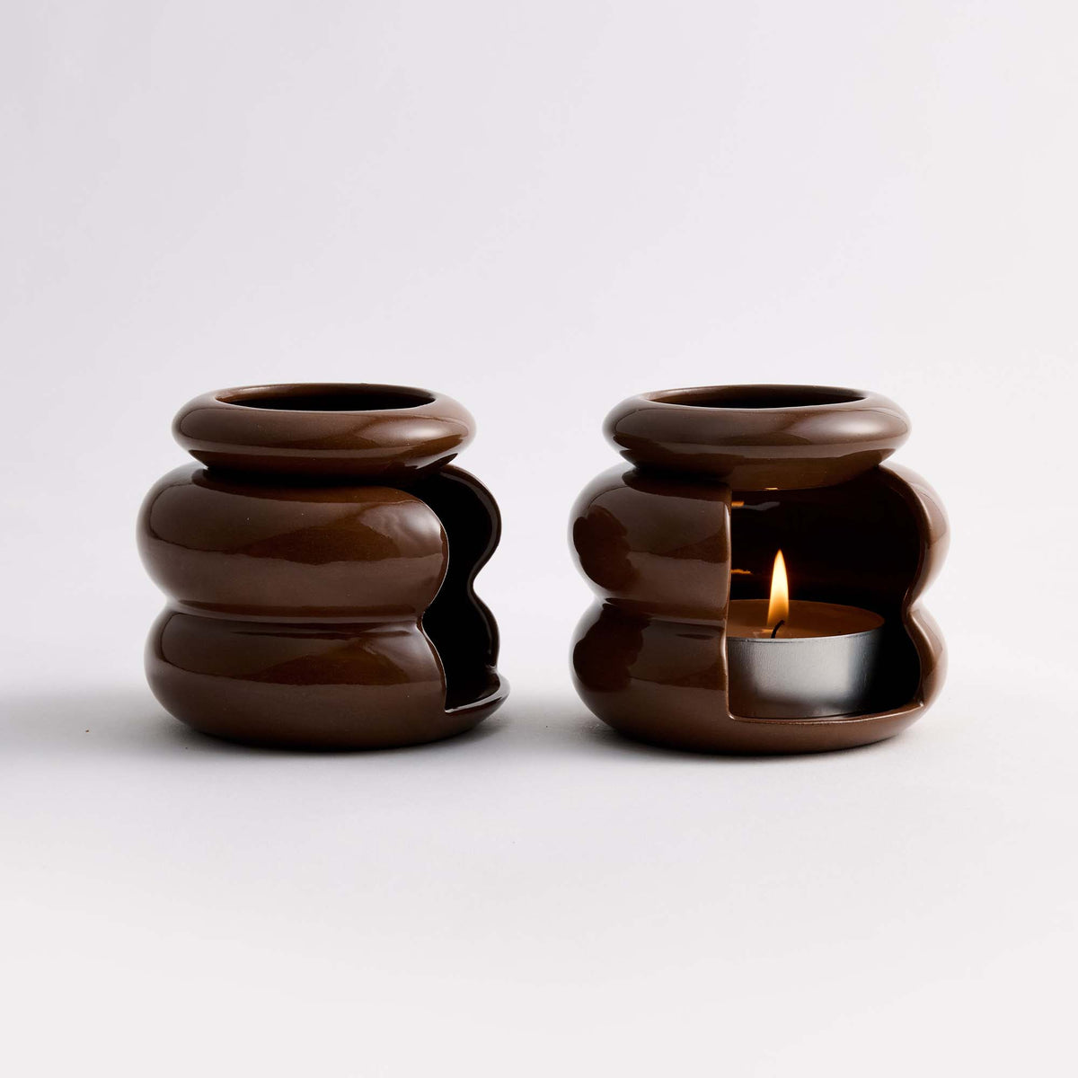 Ceramic Essential Oil Burner & Wax Melt Warmer Set of 2