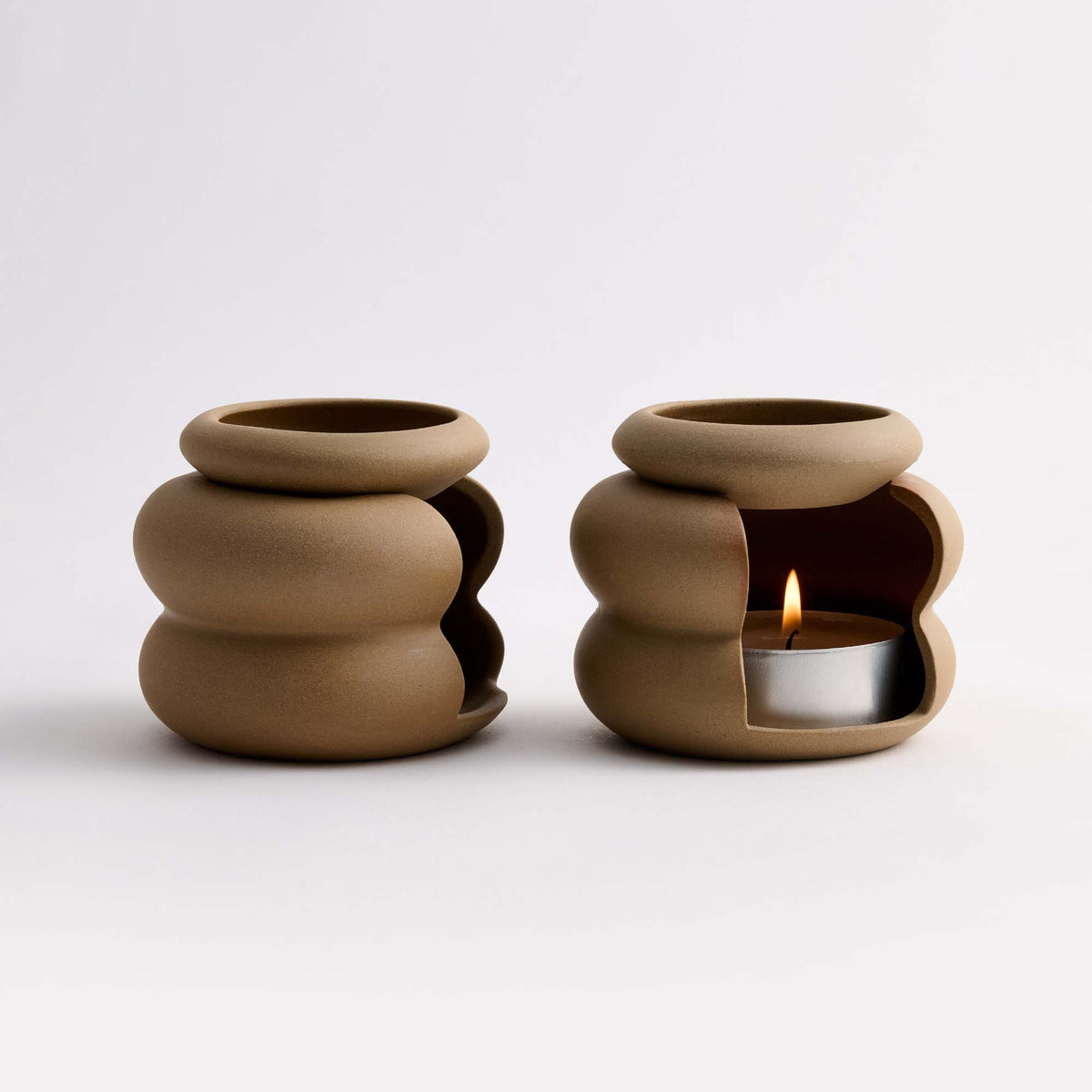 Ceramic Essential Oil Burner & Wax Melt Warmer Set of 2