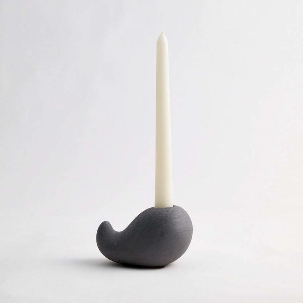 Anthracite Ceramic Candle Holder, Incense Burner & Essential Oil Warmer Set