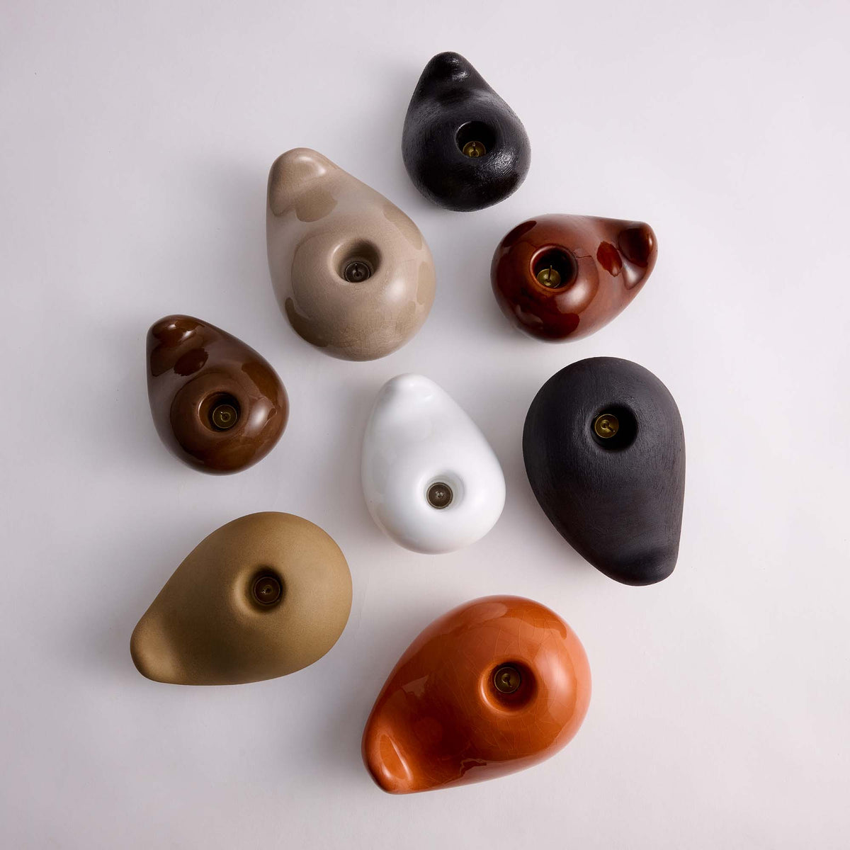 Ceramic Candle Holder & Modern Sculptural  Taper Candlestick