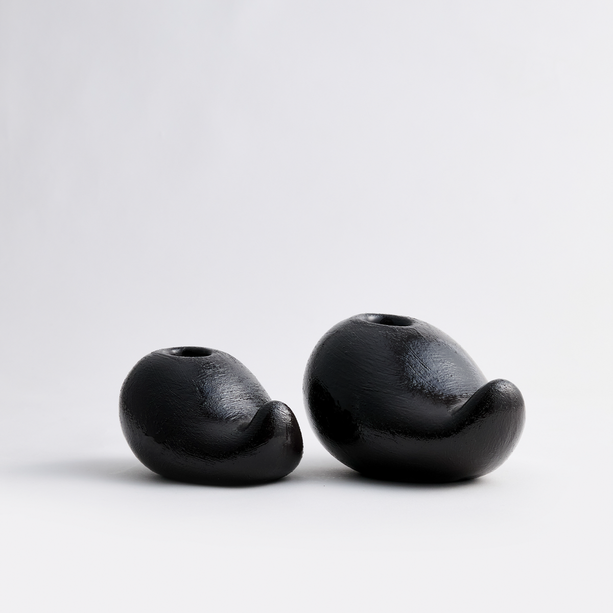 Modern Ceramic Taper Candle Holder Set of 2