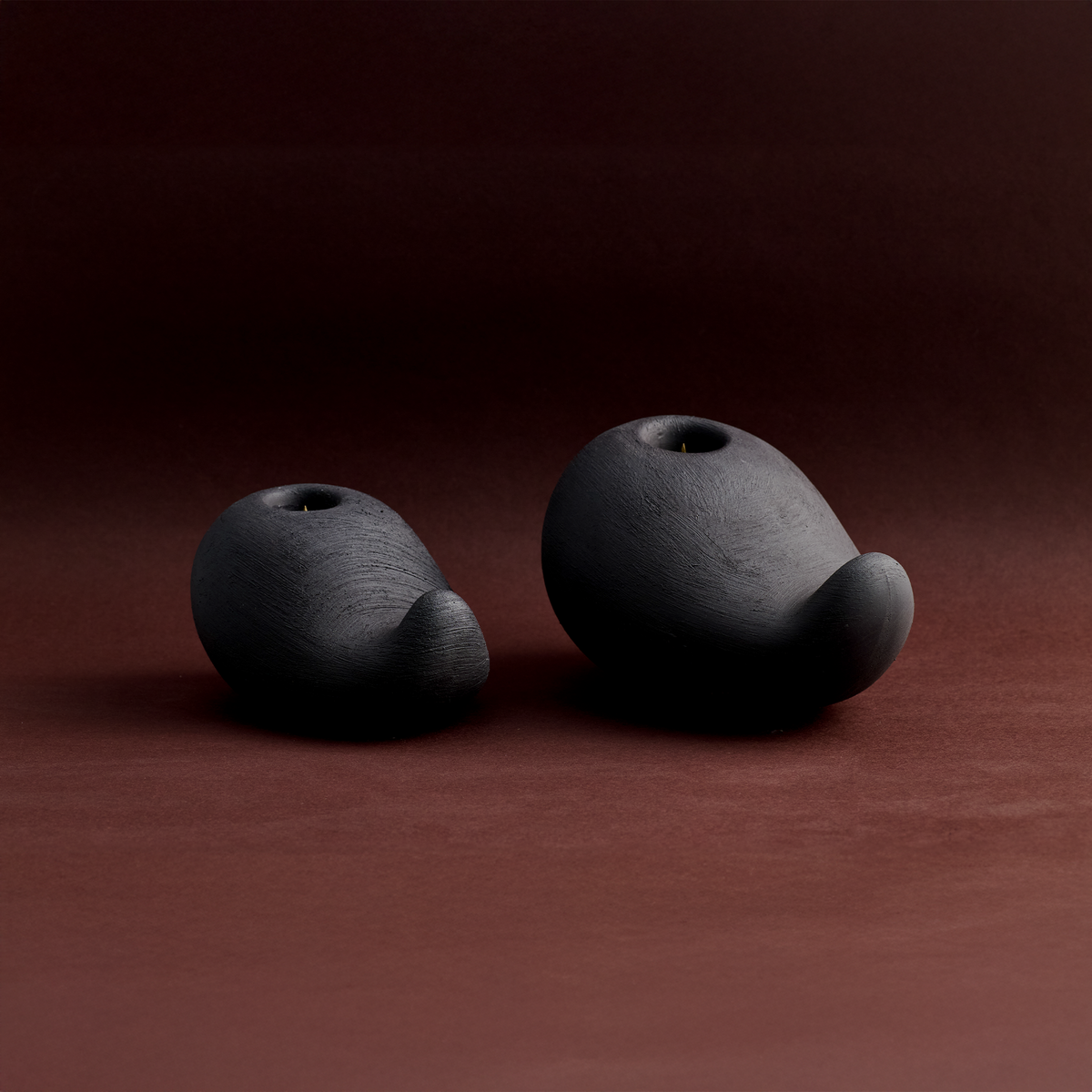 Modern Ceramic Taper Candle Holder Set of 2