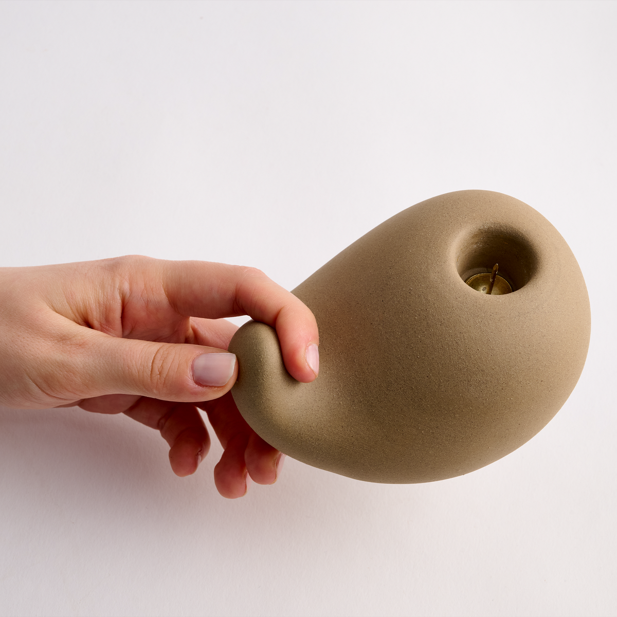 Modern Ceramic Taper Candle Holder Set of 2